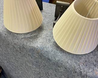 $180.  Online purchase available starting at 9 am sharp until 4pm Thursday.   Click message icon for instructions.    Pair of wall mounted swing arm lamps.  Not onsite.