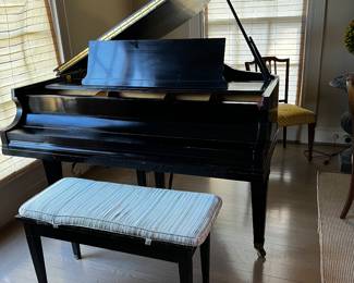 $3800. or best offer.  Baldwin baby grand m model 1941 piano.  serial number m90645 acoustic patented construction.  57"w x 62"d x 38"h.   