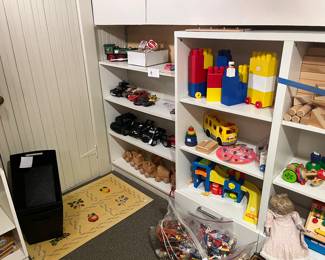 Toys and more for sale during the in-person shopping hours Friday and Saturday.