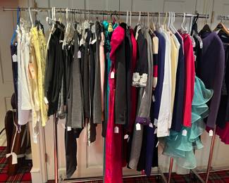 Clothing - vintage and Designer for sale during in Person shopping only.  Sizes small to medium