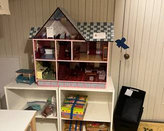 Toys and more for sale during the in-person shopping hours Friday and Saturday unless featured separately like the dollhouse