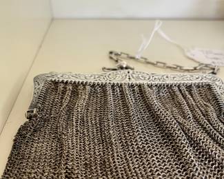$1200. Tiffany & Co. Paris rare sterling chain mail bag.  Ca. 1910 stunning and in perfect condition. Presale starting at 9 am sharp until 4pm Thursday.  Click message icon for instructions.