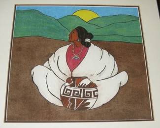 Painting after R. C. Gorman