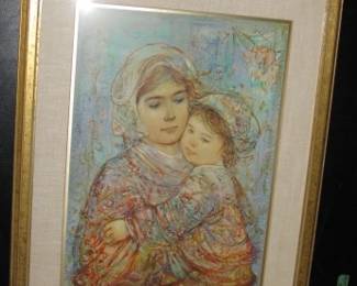 Edna Hibel Plotkin lithograph