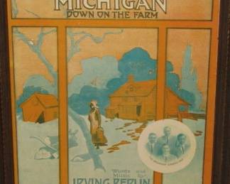 I Want To Go Back To Michigan music by Irving Berlin