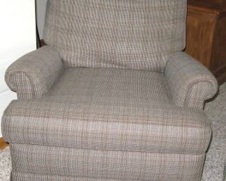 Plaid arm chair
