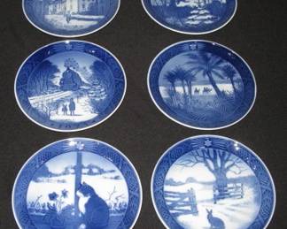 6 Christmas Plates