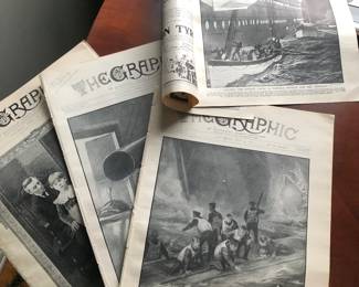 Original The Graphic 1912 Titanic magazines 