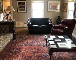 Beautiful Heriz Persian rug,  13'2" x 10'1"
