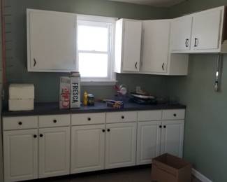 Kitchen cabinets - great for a craft room 