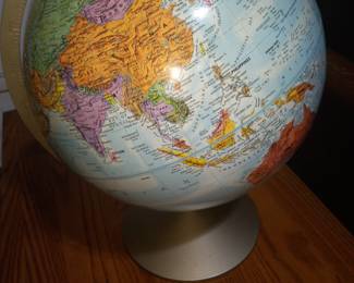 Globe on stand. Great condition.