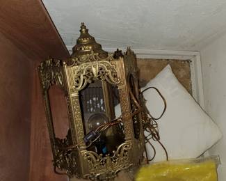 Octagon metal hanging fixture....back bedroom