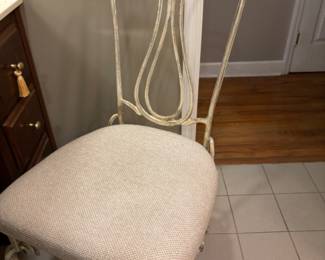 Metal upholstered chair