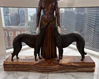 Demetre  H. Chiparus, Bronze and Ivory, Les Ami’s Toujours, (Friends Forever)