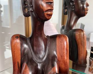 African wood sculpture.