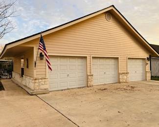 3-car garage is included in the sale of the house, it is not for sale! However, there will be items for sale in the garage.