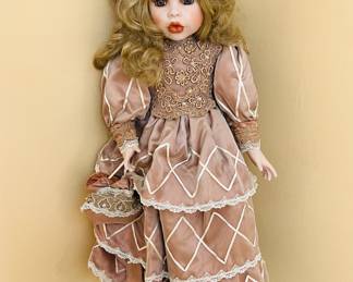 Vtg Porcelain Doll