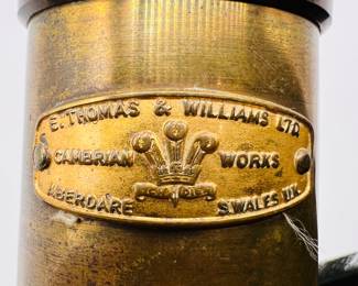2 of 2
Vtg Brass Miners Lamp