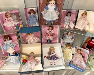 Large collection of Madam Alexander dolls
