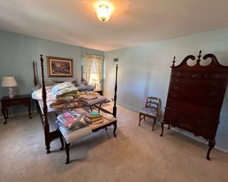 Queen Bed/High Boy (Drexel)