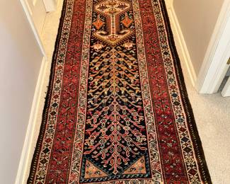 Antique hand knotted runner