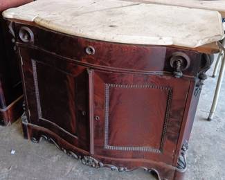 Marble Top Table. Marble is Cracked