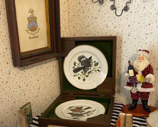 Beautiful Plates, Birds, and another Wall Decor