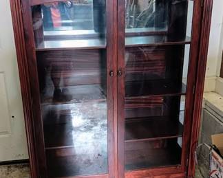 Nice Antique Glass front Cabinet