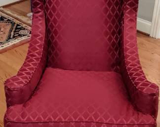 Rose Color Vintage High Back Chair
