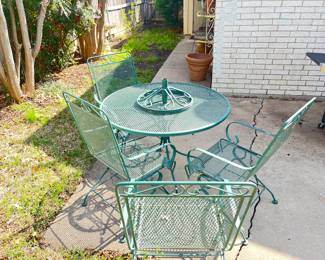 patio chairs and table