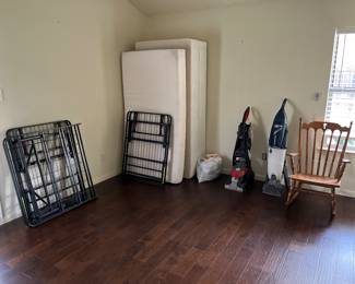 full, twin and queen beds rocking chair, Oreck steam carpet cleaner and Bisset steam cleaner 