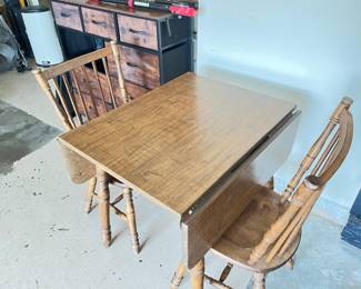 vintage chair and table 