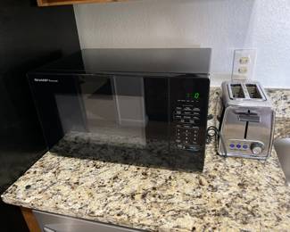 microwaves and toaster