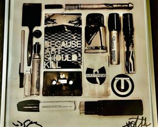 “Because Art Should Kill” by St. Pete Muralist Bask https://www.instagram.com/knownasbask/  Special edition print hand signed by the artist
Size: 12.25” H x 12.25” W with silver finish frame with glass cover
