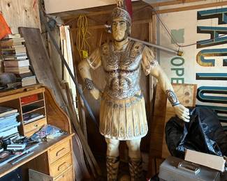 7 f oot roman statue, purchased from an Italian restaurant many years ago.