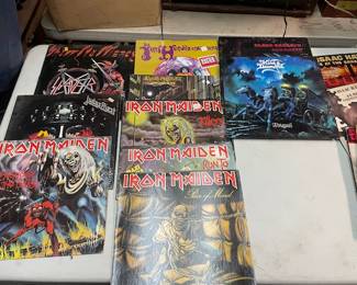 iron maiden vinyl records heavy metal