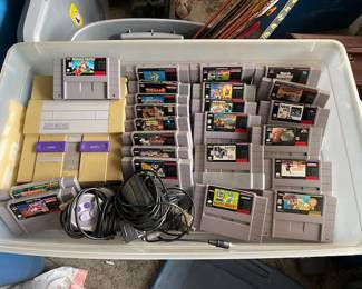 nintendo 64 with games