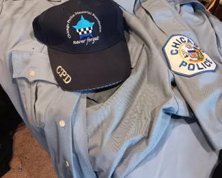 Old retired Chicago police attire