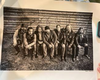 Zac brown band autographed poster