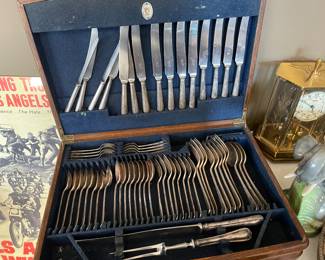 silver plate set flatware
