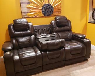 Othello leather power recliner
