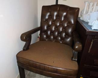 Leather armchair