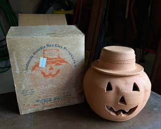 Vintage Clay Pumpkin 