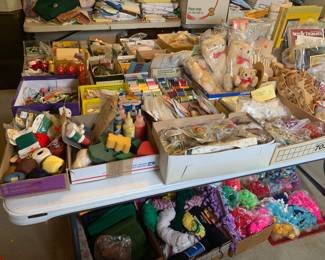 Vintage crafting supplies 