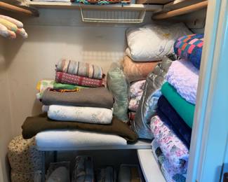 Tons of linens 