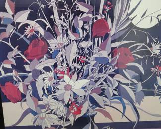 George Rauch 1974 Floral Still Life.  Signed by the artist