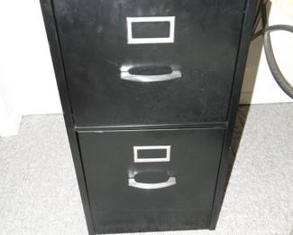 Two drawer black file cabinet, every home could use one of these