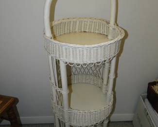 Very nice round, three tiered stand, or basket.