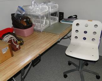We do have a small collection of other items as well, including office chair, some baskets, and buckets