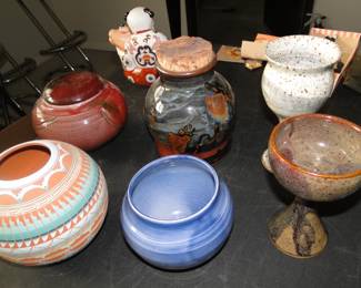 More decorative pottery pieces, all handmade, all unique and original